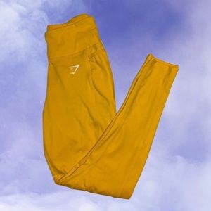 Yellow Gym Shark Leggings